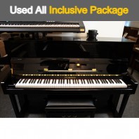 Used Steinhoven Polished Ebony SU113 Upright Piano - All Inclusive Premium Package (SN:933155) Used Steinhoven Polished Ebony SU113 Upright Piano - All Inclusive Premium Package (SN:933155)